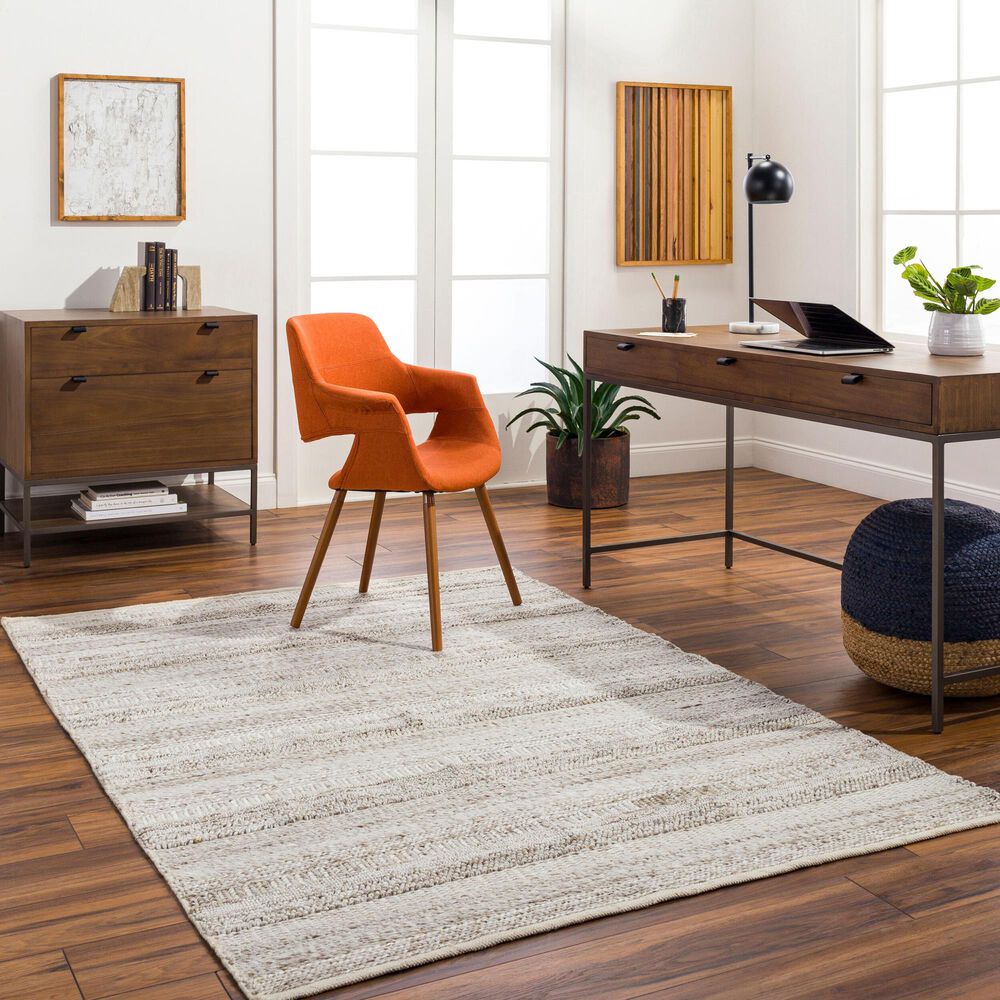 Surya Floria FLI-2303 Cream and Light Gray 10&#39; x 14&#39; Area Rug, , large