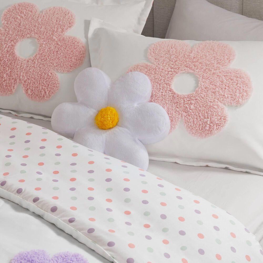 Hampton Park Gracie 4-Piece Full/Queen Comforter Set in White and Purple, , large