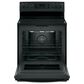 GE Appliances 2-Piece Kitchen Package with 30"" Electric Range and Sensor Microwave Oven in Black, , large