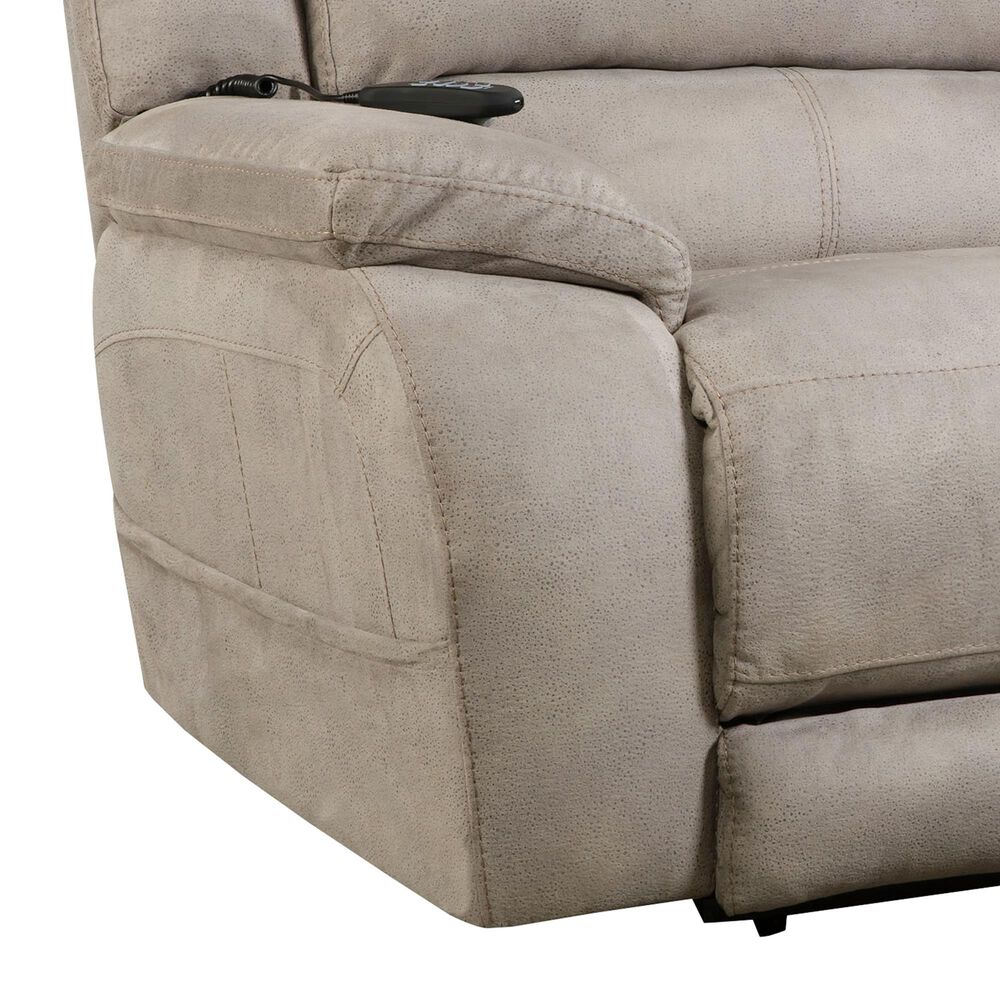 HomeStretch Triple Power Reclining Chair and a Half in Nickel, , large
