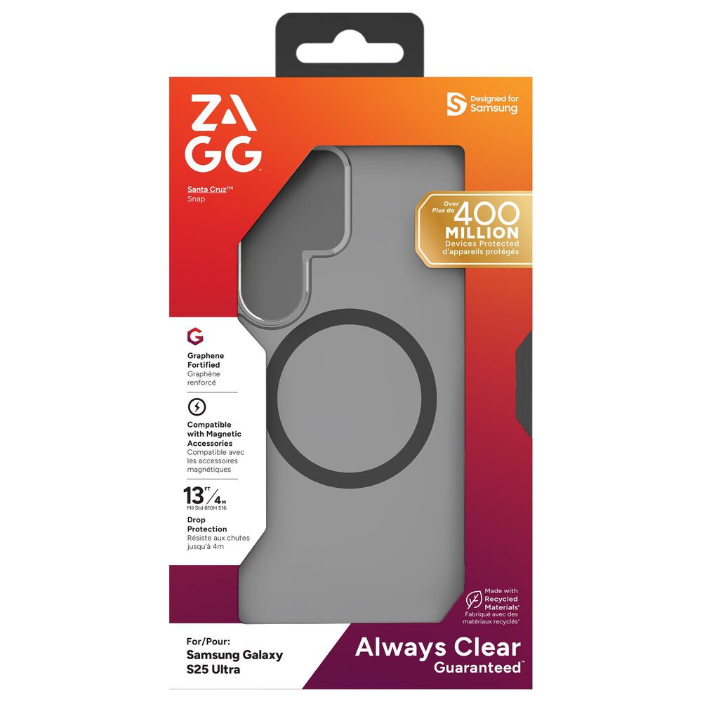 Zagg Santa Cruz Snap MagSafe Case for Samsung Galaxy S25 Ultra in Black, , large
