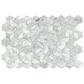 Emser Link 12" x 18" White Cube Marble Mosaic Tile, , large
