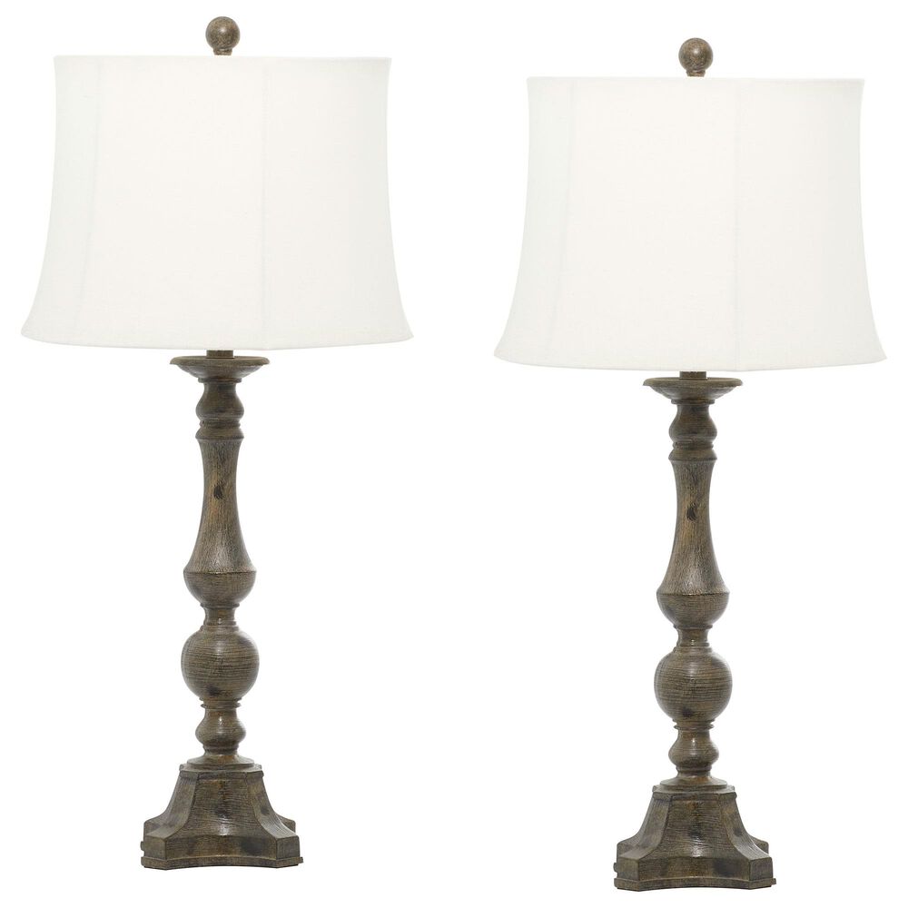 Maple and Jade 14" x 29.5" Traditional Table Lamp in Brown (Set of 2), , large