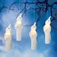 The Gerson Company 11.2" Hanging Ghost Candles with Remote Control in Ivory and White (Set of 4), , large