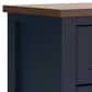 Ashley Landocken 2-Drawer Nightstand in Dark Slate Blue and Light Brown, , large