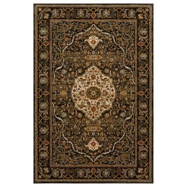 Karastan Spice Market Petra Charcoal 5"3" x 7"10" Area Rug, , large