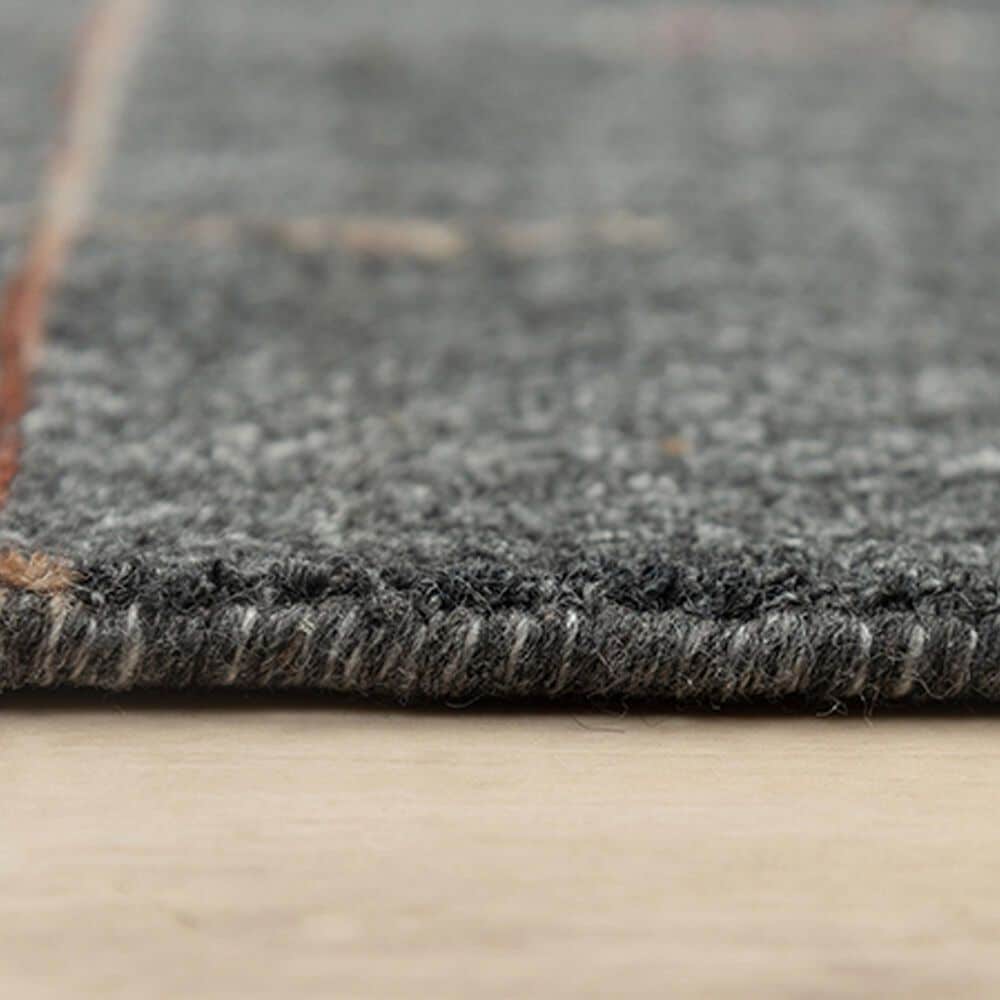 RIZZY Kiki 5&#39; x 7&#39;6&quot; Charcoal Area Rug, , large
