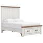 Ashley Savonport Full Storage Panel Bed in White and Brown, , large