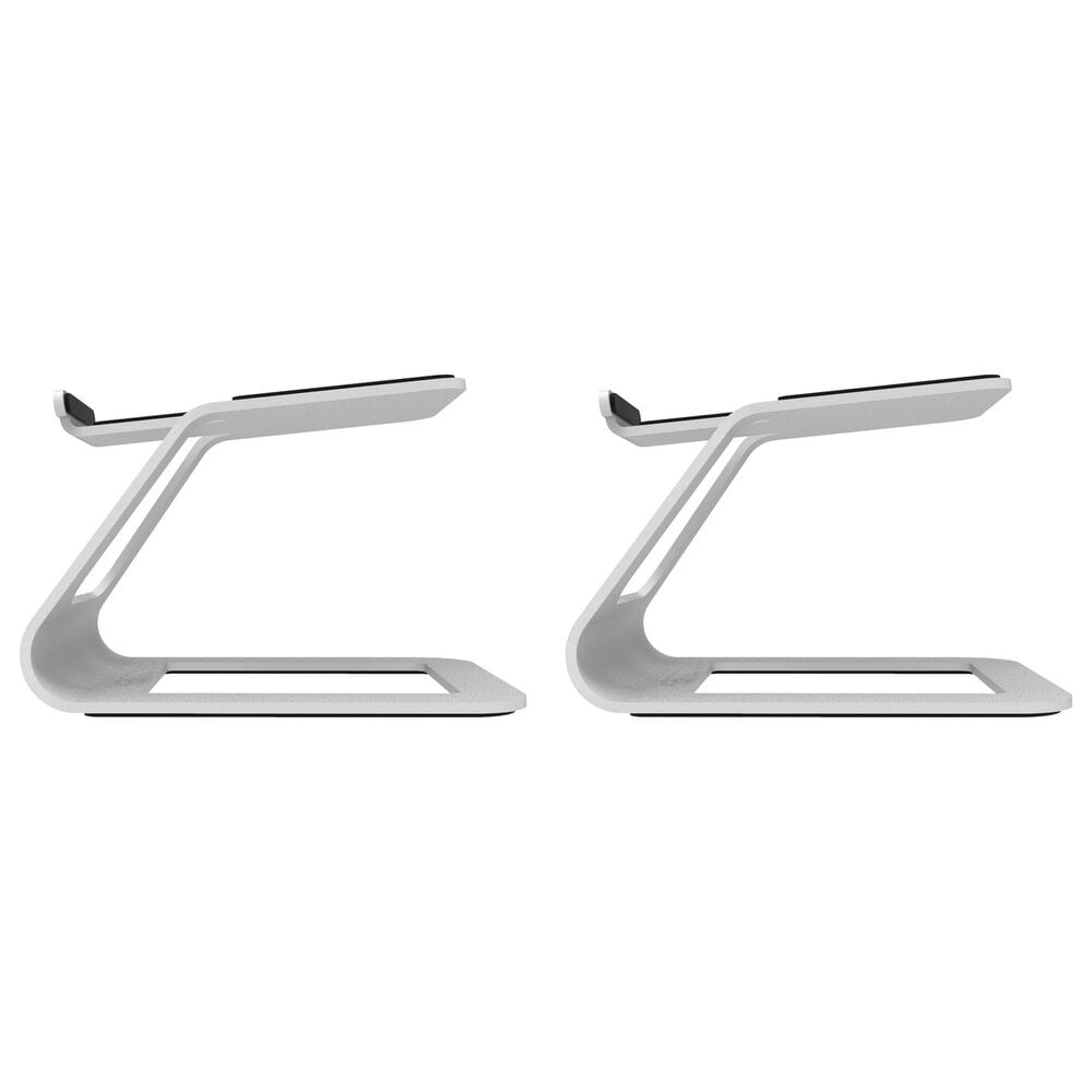 Kanto Elevated Desktop Speaker Stand for Small Speakers in White (Set of 2), , large