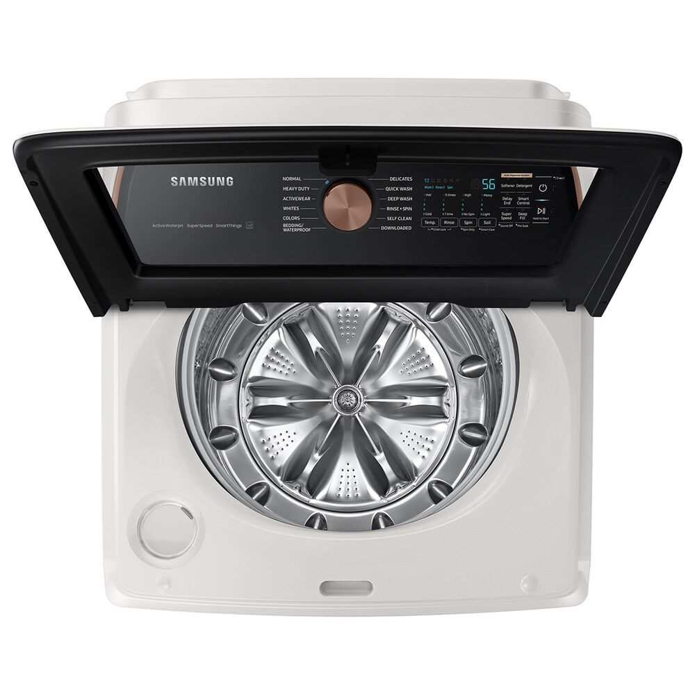 Samsung 5.5 Cu. Ft. Extra-Large Capacity Smart Top Load Washer with Auto Dispense System in Ivory, , large