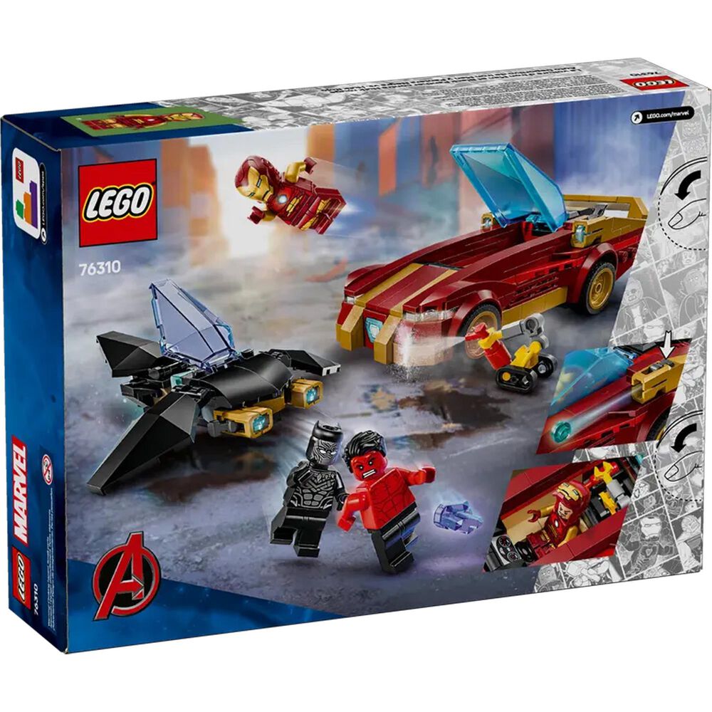 LEGO Marvel Iron Man Car &amp; Black Panther vs. Red Hulk, , large