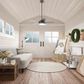 Hunter Seawall 44" Outdoor Ceiling Fan with LED Lights in Matte Silver, , large