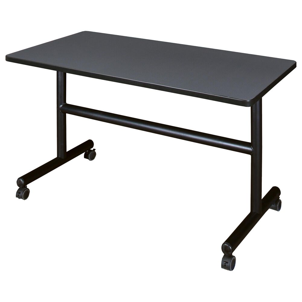 Regency Global Sourcing Kobe 48" Mobile Training Table in Grey, , large
