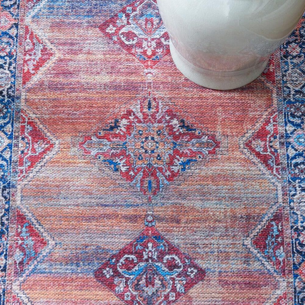 Safavieh Serapi 2&#39; x 8&#39; Rust and Navy Runner, , large