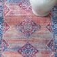 Safavieh Serapi 2" x 8" Rust and Navy Runner, , large