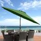 CorLiving 10" UV & Wind Resistant Patio Umbrella in Forest Green, , large