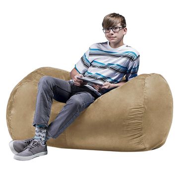 Jaxx 4" Lounger Bean Bag in Camel, , large