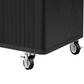 HOMLUX 51" Fluted Kitchen Island with Drop Leaf in Black Ash, , large