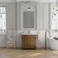 James Martin Vanities Brookfield 36" Single Bathroom Vanity in Honey Oak with Single Hole 3 cm White Zeus Quartz Top and Rectangular Sink, , large