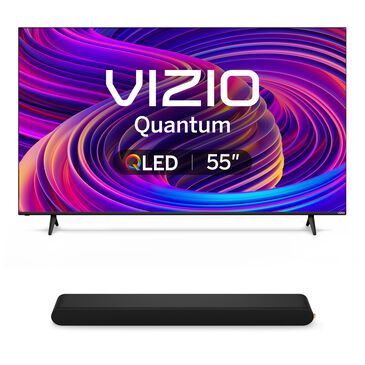 VIZIO 55 Quantum 4K QLED Smart TV w/ 2.0 Soundbar, , large