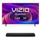 VIZIO 55 Quantum 4K QLED Smart TV w/ 2.0 Soundbar, , large