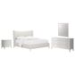 Vantage Mezzanine 4 Piece King Upholstered Wingback Bedroom Set in Dove Gray, , large