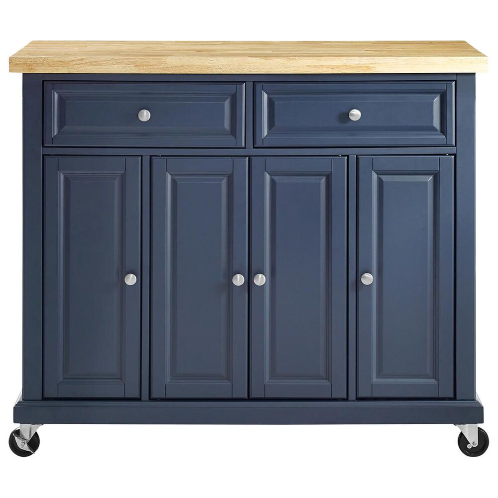 Crosley Furniture Madison Kitchen Cart in Navy, , large
