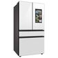Samsung Bespoke 29 Cu. Ft. French Door Refrigerator in Charcoal Glass Family Hub Panel Included - Additional Panels Sold Separately, , large