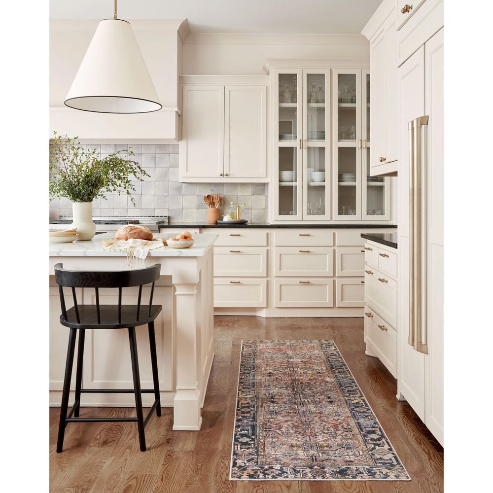 Chris Loves Julia x Loloi Jules 2&#39;6&quot; x 7&#39;6&quot; Terracotta and Multicolor Runner, , large
