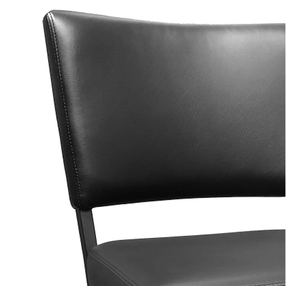 Delaware Dining Malibu 26&quot; Swivel Barstool in Matte Black/Black, , large