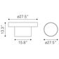 Zuo Modern Watson Coffee Table in Black, , large