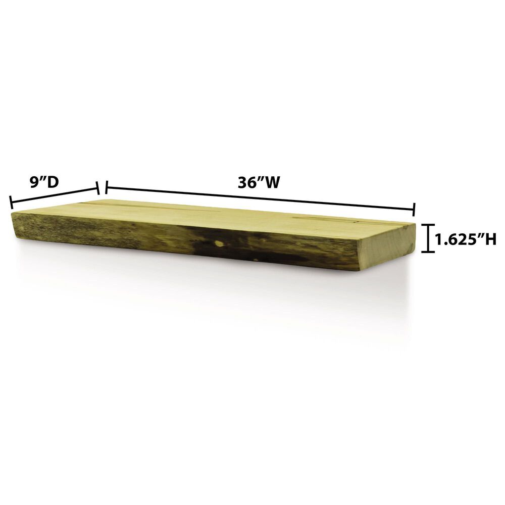 Regency Global Sourcing Niche Islander 36" Hard Wood Floating Shelf in Maple, , large