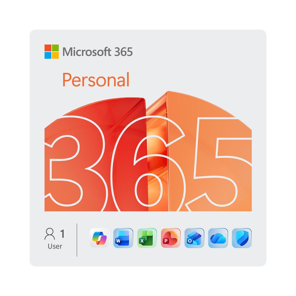 Microsoft 365 Personal Software | 12-Month Subscription, 1 Person | 1TB OneDrive Cloud Storage | Microsoft Copilot | Product Key Code, , large