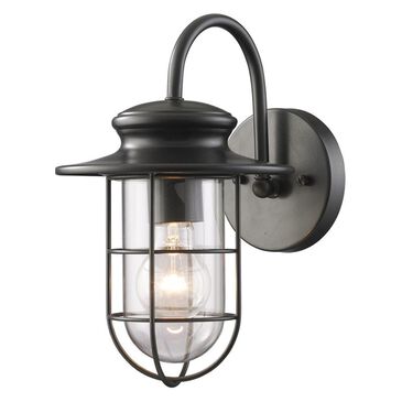 Elk Lighting Portside 12"H 1 Light Outdoor Sconce In Matte Black, , large