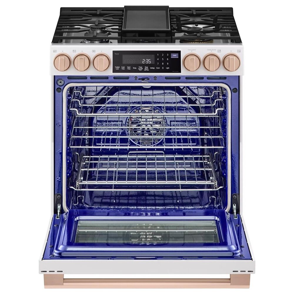 LG Studio 30" Smart Slide-in Gas Range with  Air Fry and Convection in Essence White, , large