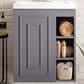 James Martin Vanities Alicante 24" Single Bathroom Vanity in Grey Smoke with 5 cm White Glossy Resin Top and Rectangular Sink, , large
