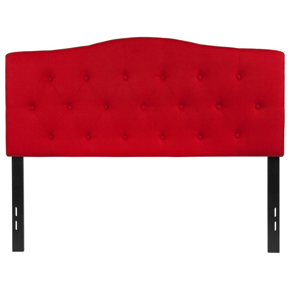 Flash Furniture Cambridge Full Upholstered Headboard in Red, , large