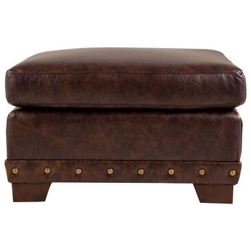 Hickorycraft Ottoman in Winslow Leather, , large