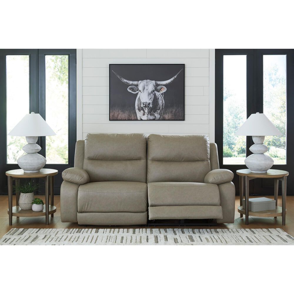 Ashley Narwhal Place 2-Piece Power Reclining Symmetrical Sectional Loveseat in Pebble, , large