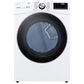 LG 5.0 Cu. Ft. Front Load Washer and 7.4 Cu. Ft. Gas Dryer with TurboWash 360 Laundry Pair in White (Pedestals Sold Separately), , large