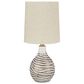 Ashley Aleela Table Lamp in White and Gold, , large