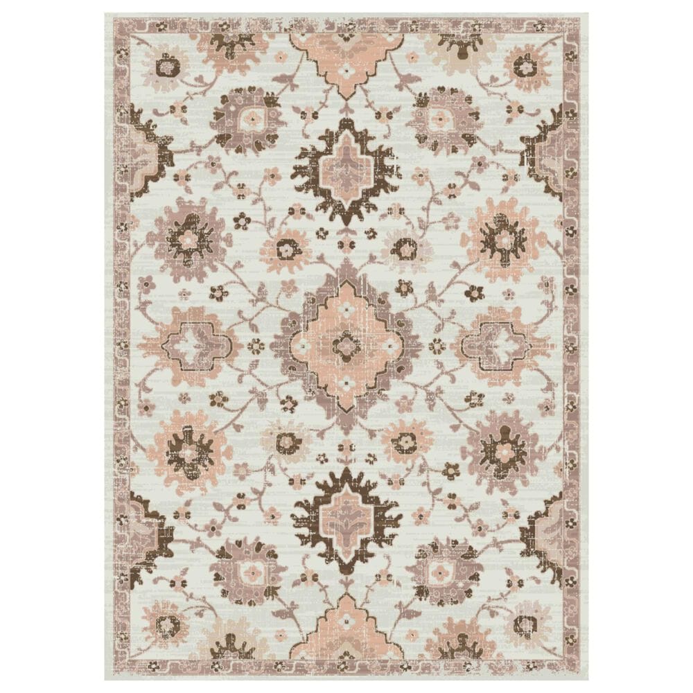 Balta Rugs Berengarten Medallion 5"3" x 7" Pink Area Rug, , large