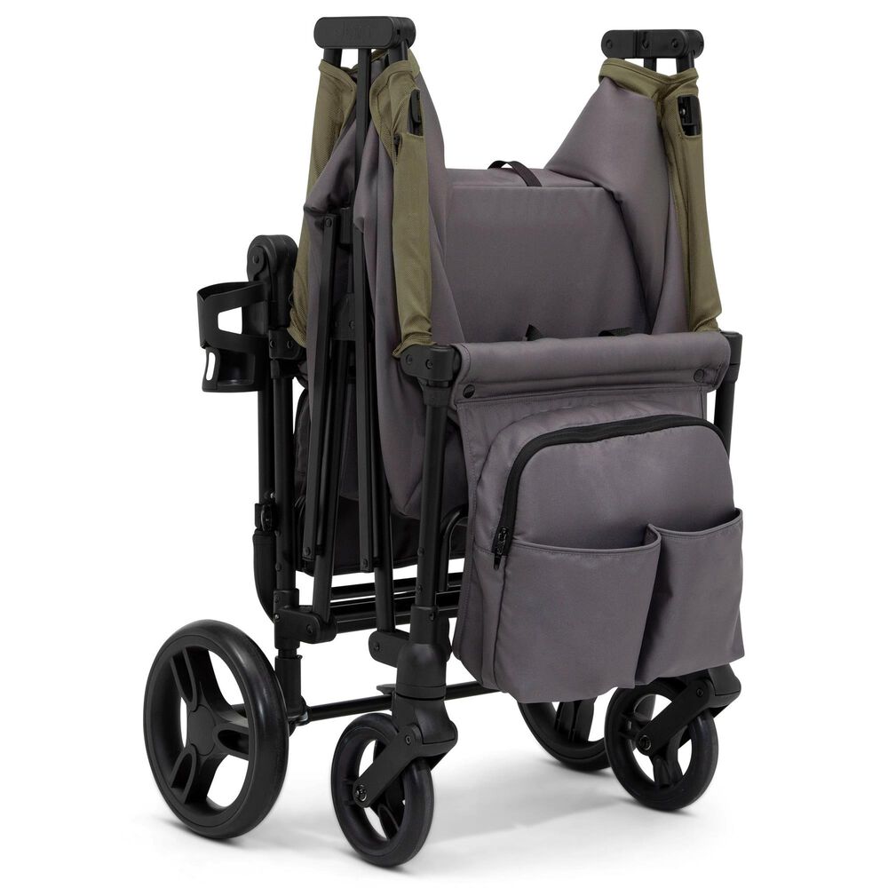 Delta Jeep Sport All-Terrain Stroller Wagon in Grey and Olive Green, , large