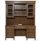 Liberty Furniture Carolina Park Credenza Desk with Hutch in Amber Brown, , large