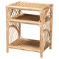 Baxton Studio Baara 2-Shelf Nightstand in Natural Brown, , large