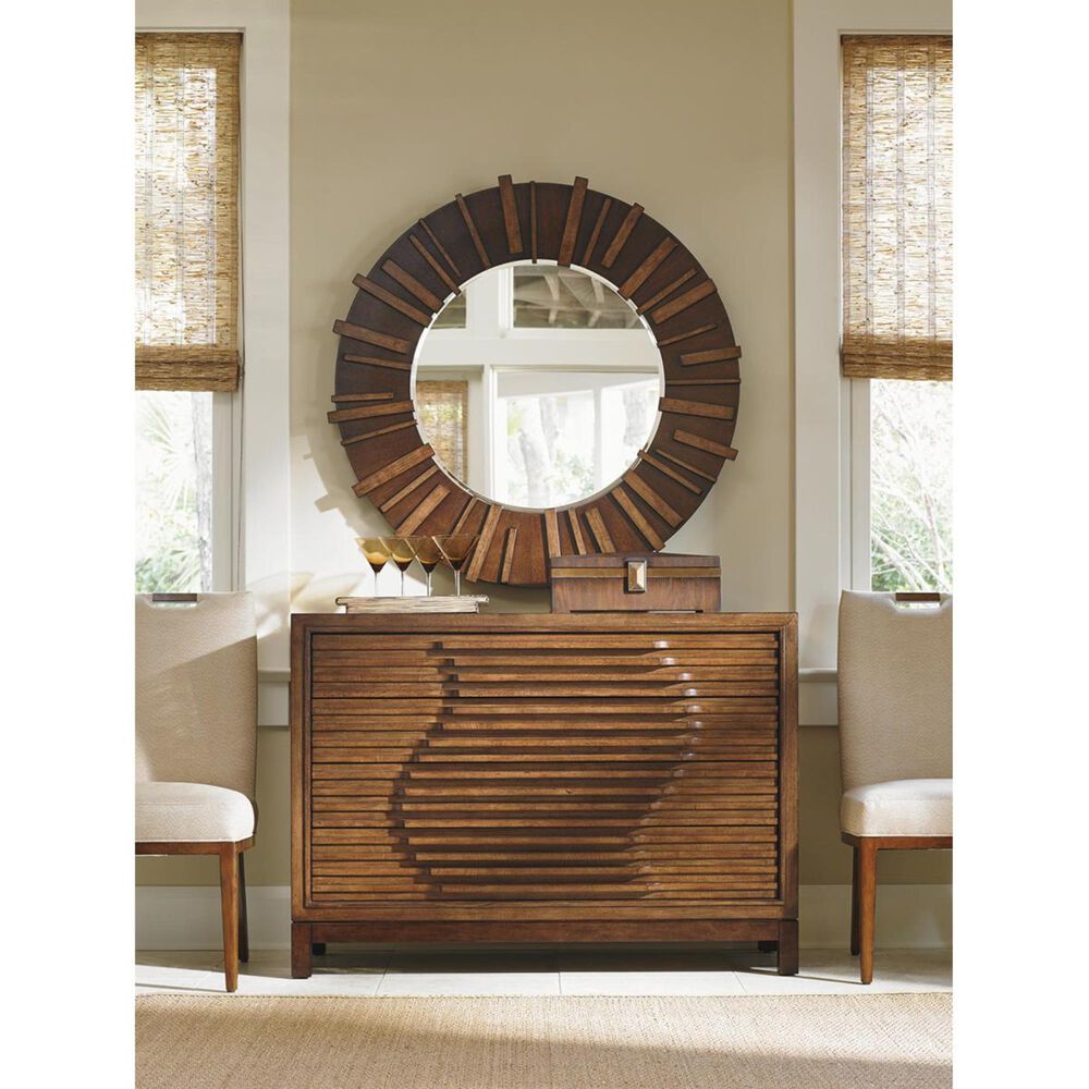 Tommy Bahama Home Island Fusion Kobe Round Mirror in Sebana, , large