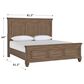 New Heritage Mariana King Panel Bed in Vintage Mocha, , large
