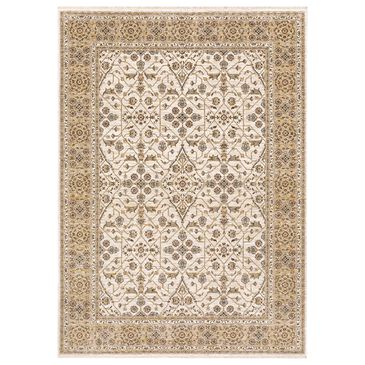 Oriental Weavers Maharaja Domica 1J 9"10" x 12"10" Ivory Area Rug, , large