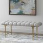 Uttermost Imperial Bench in Satin Champagne, , large