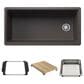 Blanco Inteos 39" Undermount Single Bowl Kitchen Sink in Cinder, , large